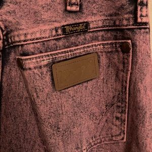 Vintage 80’s/90’s pink stone wash Wrangler jeans